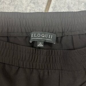 Eloquii pull on pant with cute zipper at ankles!